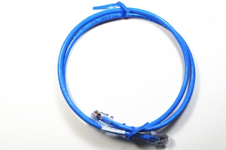 RJ86-20-BU Patch Cable: CAT6 RJ45, 20 Ft - Blue