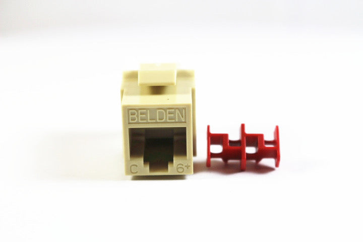 Belden AX103076 CAT6 RJ45 KeyConnect Jack Module, Ivory