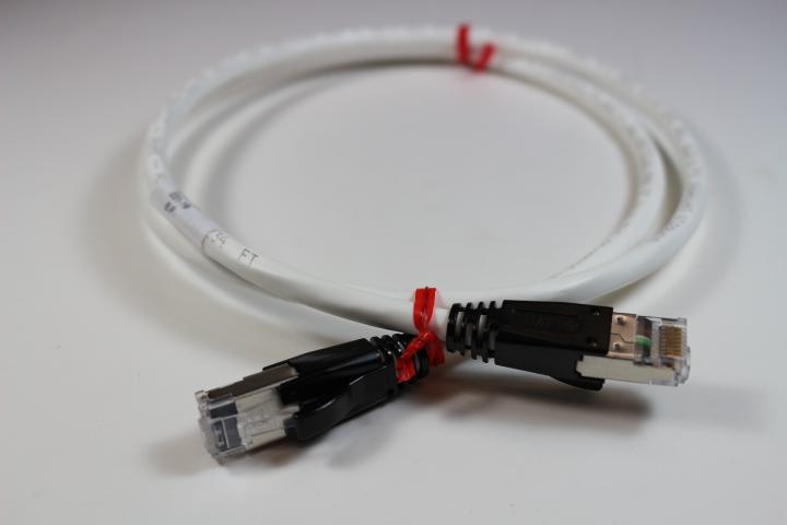 RJ86A-10-WH Patch Cable: CAT6A (Augmented) RJ45, 10 Ft. - White