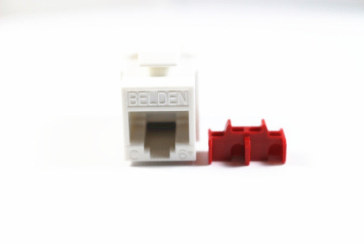 Belden AX101320 CAT6 RJ45 KeyConnect Jack Module, White – FalconTech