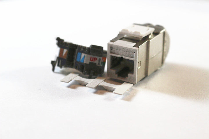 Leviton 6ASJK-RW6 QuickPort Atlas-X1 CAT6A RJ45 Jack Module, Shielded ...