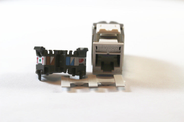 Leviton 6ASJK-RW6 QuickPort Atlas-X1 CAT6A RJ45 Jack Module, Shielded ...