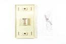 Belden AX104565 KeyConnect Faceplate, Ivory, 1 Port