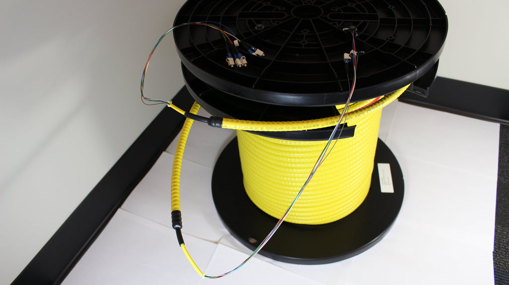 Armored OS2 24 Fiber Pre-Terminated Fiber Optic Cable, Indoor/Outdoor ...