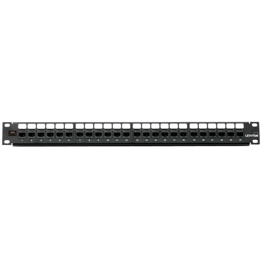 6910G-U24 Patch Panel, Leviton QuickPort, 24 Port, Modular (kitted wit ...