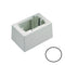 Panduit MIWBAWH Dual to Single Gang Reducer Mini-Com Adapter, White