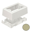 Panduit JBX3510EI-A Mini-Com Single Gang Junction Box, 2 Piece, Electric Ivory