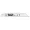 31728 Klein Tools Saw Blade, Reciprocating for Heavy Metals, 18 TPI, 6 Inch, 5 Pack