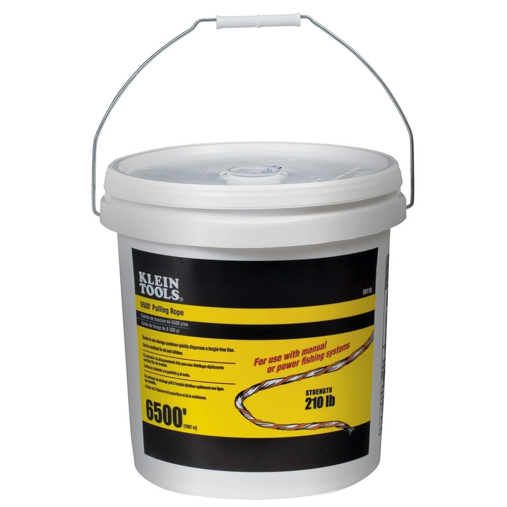 Bucket Pull String Klein Tools 56110 Pull String Bucket, 210 LB, Orange Tracer, 6500 Feet ...
