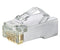 MPS588-C, Panduit RJ45 Modular Plug: Panduit, 8 Position / 8 Conductor for Round, Solid or Stranded CAT5e Shielded Cable (MOQ: 100; Increment of 100)