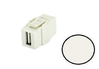 NKUSBAAIW, Panduit Netkey USB Modular Jack - Off White (MOQ: 1; Increment of 1)