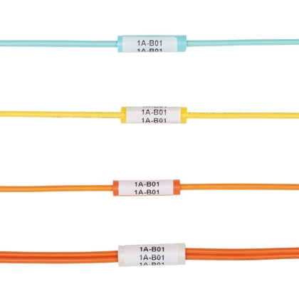NWSLC-3Y, Panduit Cable Identification Sleeve: Panduit LabelCore, for 3mm Simplex Cable - Orange (MOQ: 100; Increment of 100)