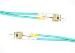 OM3 50/125 Multimode LC UPC to LC UPC Duplex PVC Fiber Optic Patch Cable