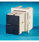 OR-63700066 Ortronics ORTRONICS TracJack Module, 2-Flangless Multimode Adapter(Beige), Fog White (MOQ: 20)