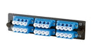 OR-OFP-LCQ24AC Ortronics Coupler Panel, 6 Quad LC Ports (24 Fibers), Single-Mode OS2(MOQ: 1)