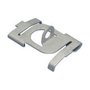 Caddy / Erico 4G16H Twist Clip with Plain Hole, Spring Steel, nVent CADDY Armour, Gray, 1/4" Hole, 1/16" Max Flange, 15/16" T-Grid, Pack of 100