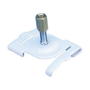 Caddy / Erico 4G8WHWB Twist Clip for Track Lighting, Painted, White, 15/16" T-Grid, 5/8" Screw Length, Brass Barrel Nut, Pack of 100