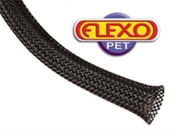 Techflex PTN1.50BK Braided Sleeving: 1-1/2 Inch x 200 Ft., Black