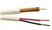 RG59/182STR-UPL Siamese RG59 Coax Cable and 2 Conductor Power Cable, Plenum (Priced per foot. Sold in 500 or 1000 foot increments.)