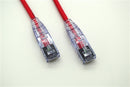 RJ86-MINI-18-RD MINI PATCH CABLE: CAT6 RJ45, 18 Ft. -Red