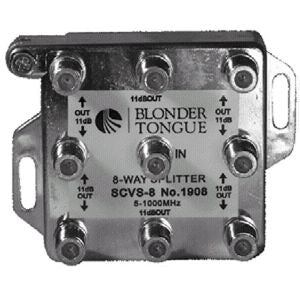 SCVS-8 Video Splitter: Blonder Tongue, F-Type, 8-Way, 1 Gig