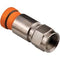 SNS1P59 Connector: Belden Snap-N-Seal, F-Type Compression, RG59 PVC / Quad Plenum - Orange