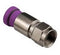 SNS1P6QS Connector: Belden Snap-N-Seal, F-Type Compression, RG6 Quad PVC - Purple
