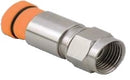 SNS6PLA Connector: Belden Snap-N-Seal, F-Type Compression, RG6 Plenum - Orange