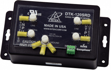 DTK-120SRD Ditek 120V-20A HARDWIRE SERIES HYBRID W/FILTER 2W+G W/DRY CONTACTS