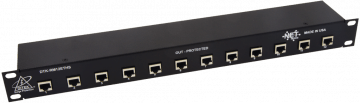 DTK-RM12ETHS Ditek 12 Channel Shielded RJ45 In/Out, 1U, 19" Rack Mount, Cat5e, Gigabit Ethernet