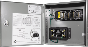 DTK-TSS1 Ditek Protects 120VAC Power and 10 Pairs of SLC/ IDC/NAC Circuits - (1) 120SRD, (1) 2MHLPTM, (1) 5MB. Housed in locking UL Listed gray metal enclosure.  Expandable to 10 pairs (5 modules). (DTK-2MHLPXXB modules purchased separately)