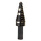 KTSB03 Klein Tools Step Drill Bit, Double Fluted #3, 1/4 Inch to 3/4 Inch