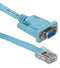 QVS CSRJ45-06 6ft RJ45 to DB9 Rollover Console Management Cable for Cisco Routers