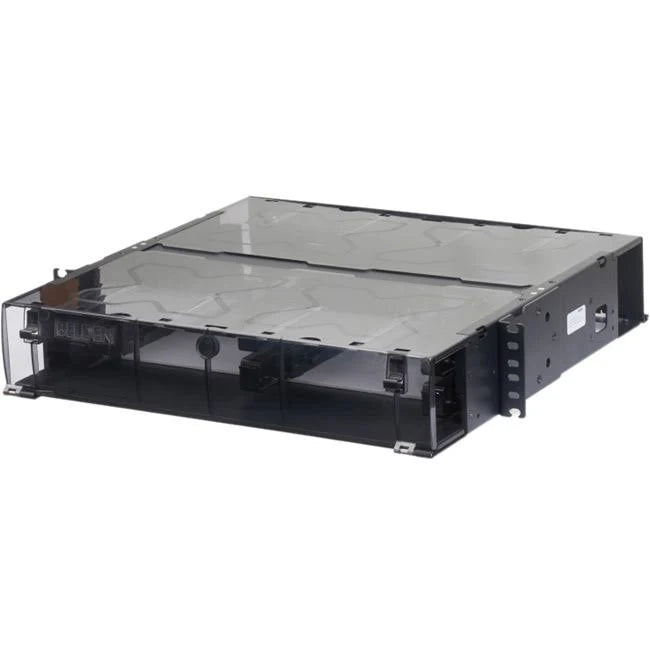 Belden ECX-02U Rack Mount Fiber Box, accepts Cassettes, Panels